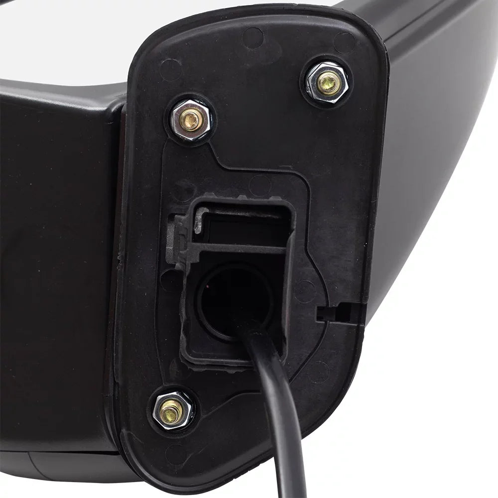 Without Passenger Aftermarket Replacement Power Brock View Assembly Textured Door Black Dimming-Side Camera Folding Mirror Manual Heat-Signal-Memory-Auto Right