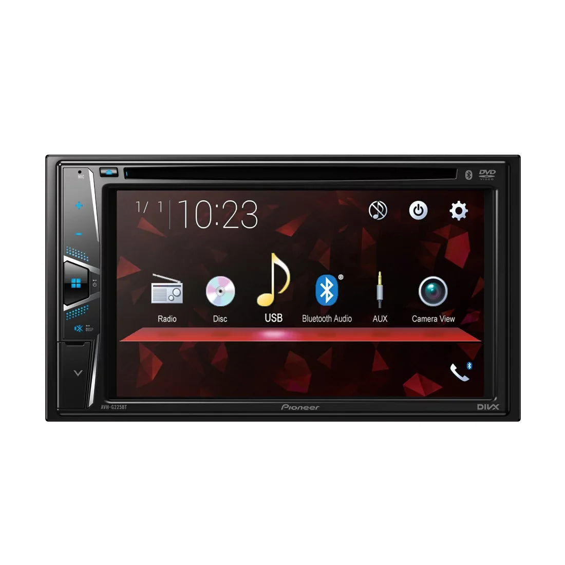 '-G225BT Bluetooth 6.2" Pioneer Receiver Car Touchscreen In-Dash 2- w/