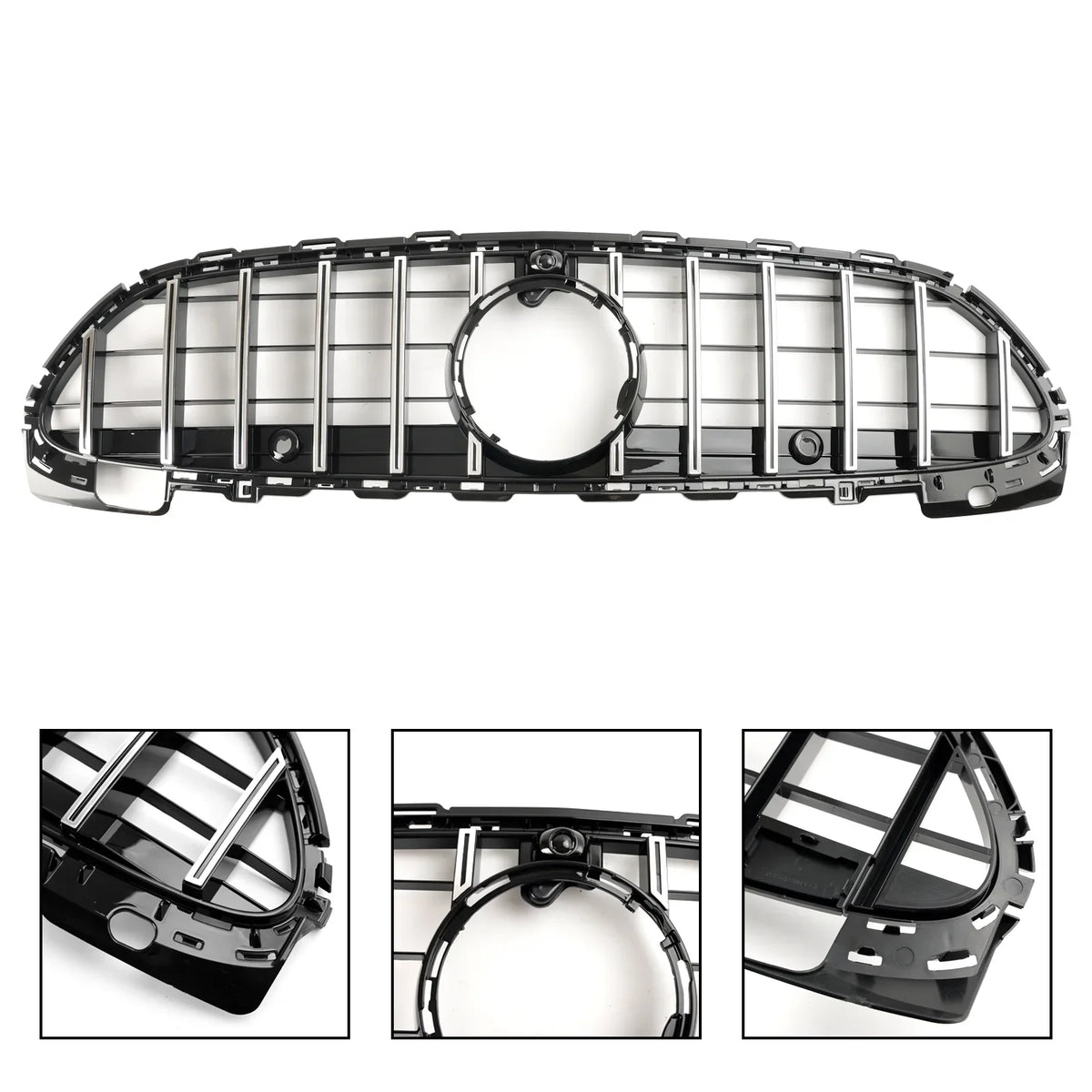 fit W/Camera Mercedes 2022-2023 for Grill Grille Bumper Benz W206 Front Style