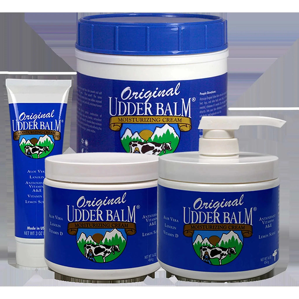 16oz Lanolin Moisturizing Udder Cream Aloe Jar. & with Pump Original Balm
