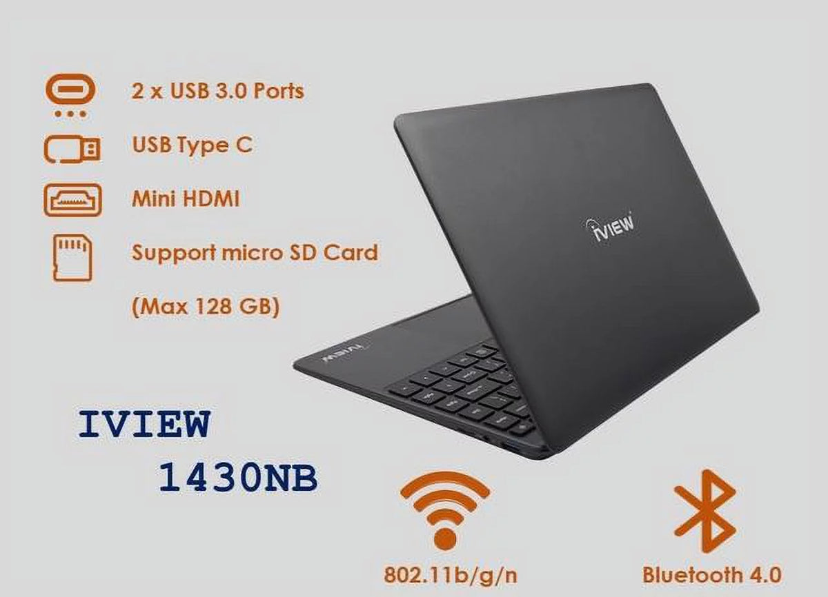 4GB/64GB iView and 1920x Dual Mouse Core, 1080 High Resolution, 1430NB-14.1in
