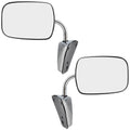 with Stainless Brock C/K/R/V Replacement Manual 996220 Set Door Pickup 1973-1991 Mirrors Steel Side Truck Mount Low Fits