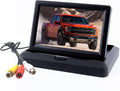 Two Camera only Reverse Monitor 12V/24V Rear V1/V2 View Foldable Screen, Input, Backup Display Video 5 inch