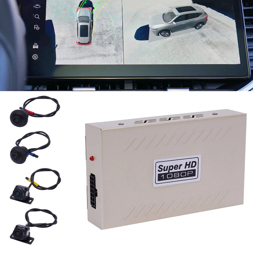Recording Night System 4-Camera 1080P Bird Kit 360° Recorder View ZhdnBhnos Rear Panoramic View Vision Car