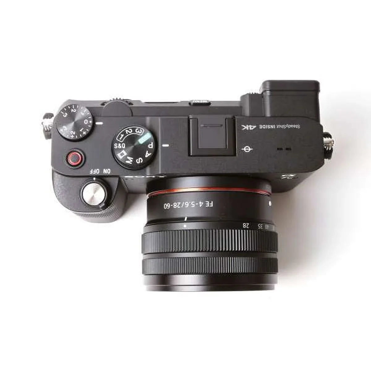 (Black) + with 28-60mm Bundle Alpha Lens Sony Camera + Flash 64GB Mirrorless a7C