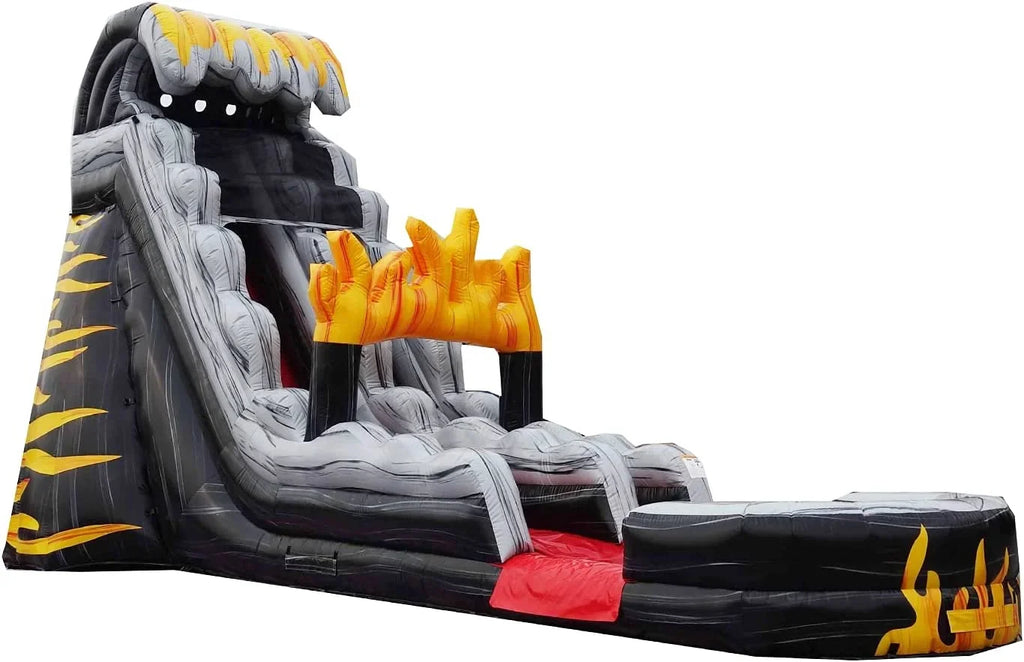 Birthday and Rental for Commercial Slide JumpOrange Outdoor Grade Party Moisture 19' Inflatable, (with Big Pool Splash with Adults Indoor, Kids Blower),