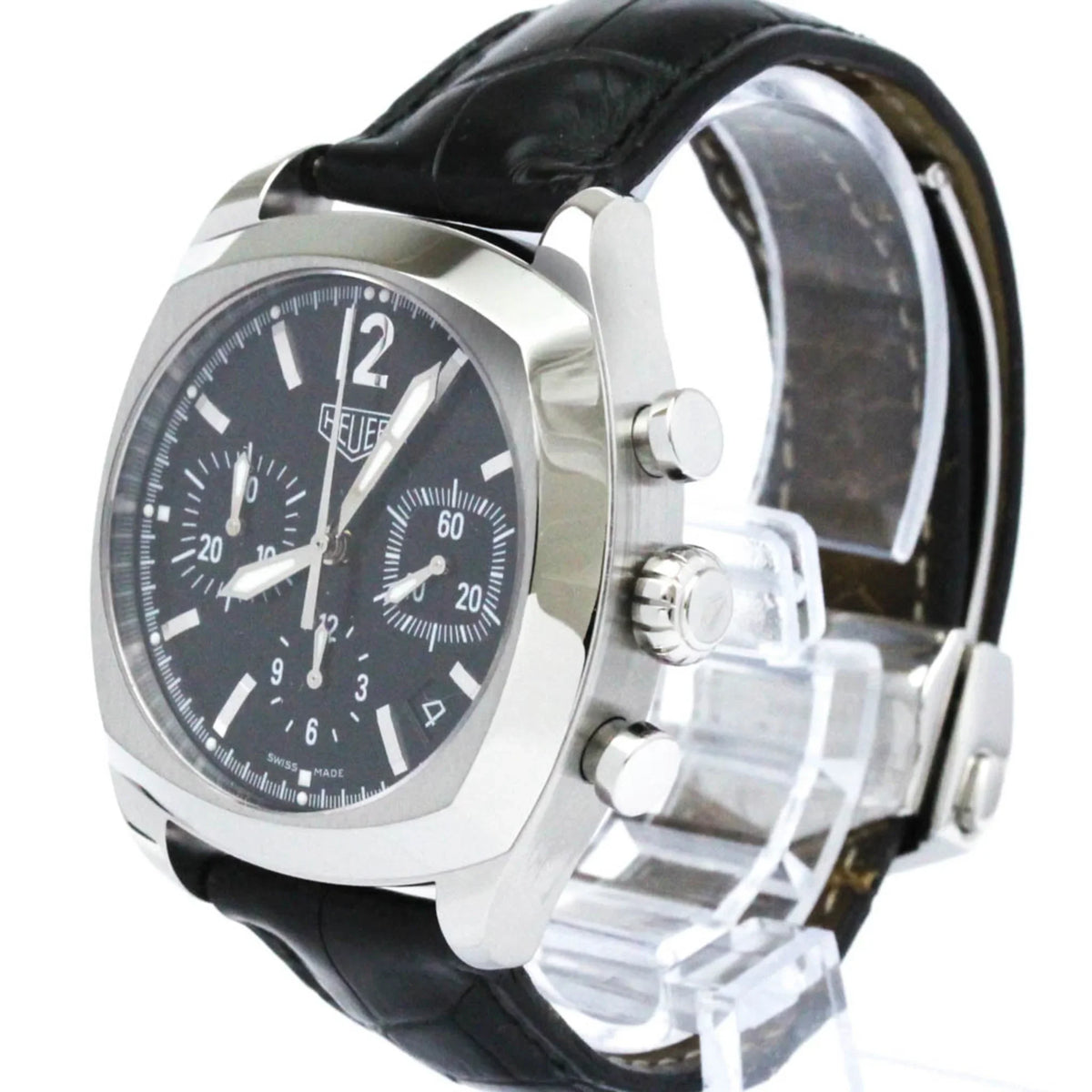 (Good) Chronograph Pre-Owned Polished Mens Automatic CR2110 Steel BF568307 Watch Monza