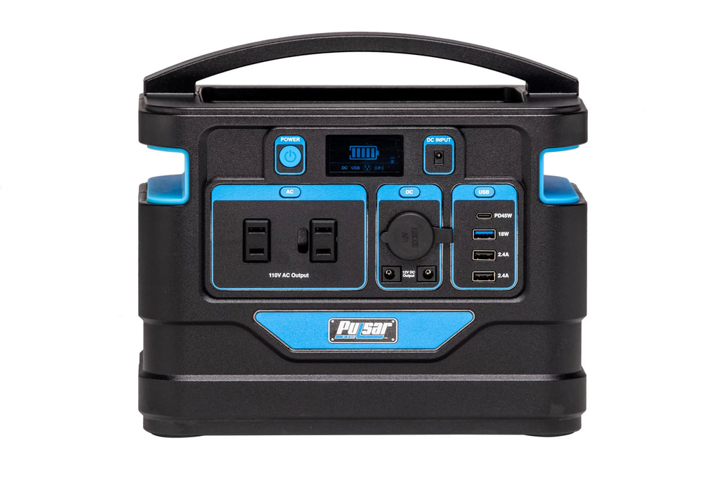 Pulsar Display with Wireless Station Lithium-Ion (518Wh and 500 Watt Portable Power Capacity) Charging Pad