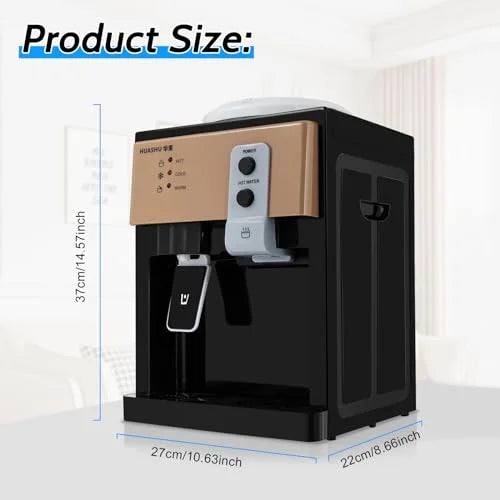 Home Cold Dispenser 5/3 Moisture Hot Countertop for 110V and Office Cooler Use Gallon Dispenser Moisture