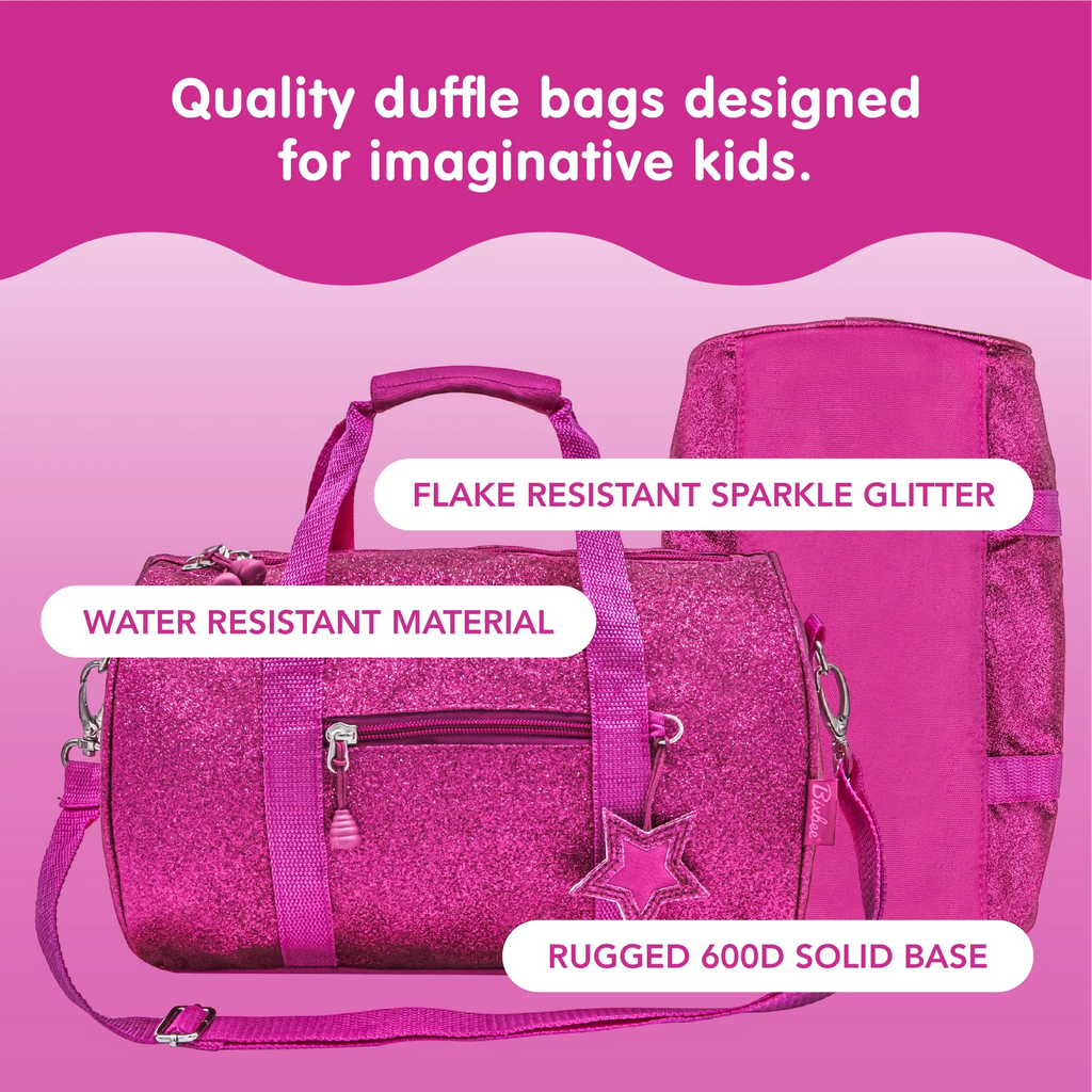 Medium Pink for and Duffel Sparkalicious and Small, Kids Dance, Bixbee Bag Large, School Sports,