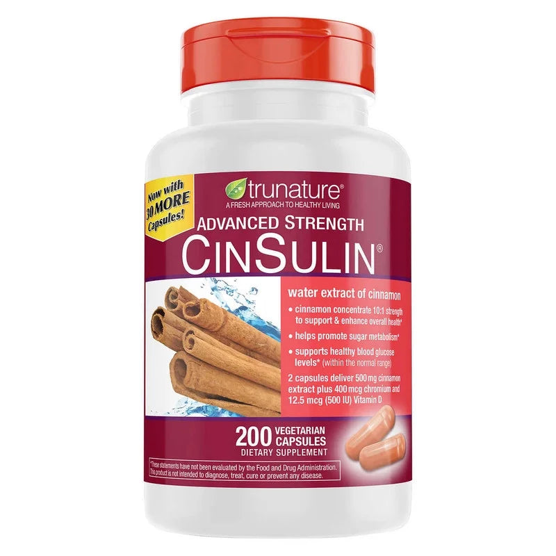 '- Trunature Advanced Vegetarian 500 200 Cinsulin Capsules Strength mg