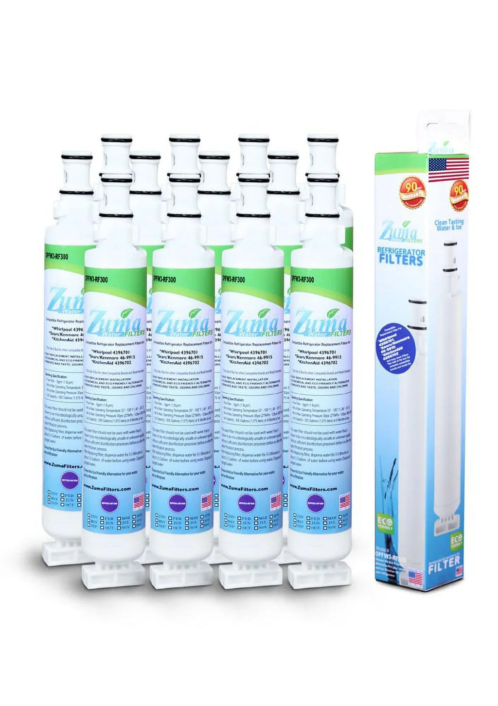 Made Model with Fits , # 12 6701 Moisture and Whirlpool® , U.S.A. , Brand - Ice Filter - in OPFW3-RF300 Pack