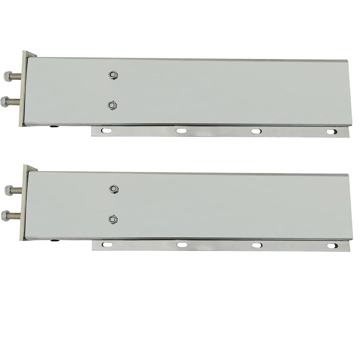 Bracket Semi Straight Trucks Hanger Mudflap Spacing Bolt Spring Stainless Loaded Length Set Mud for Holder Steel 30" fit 2.5" Flap
