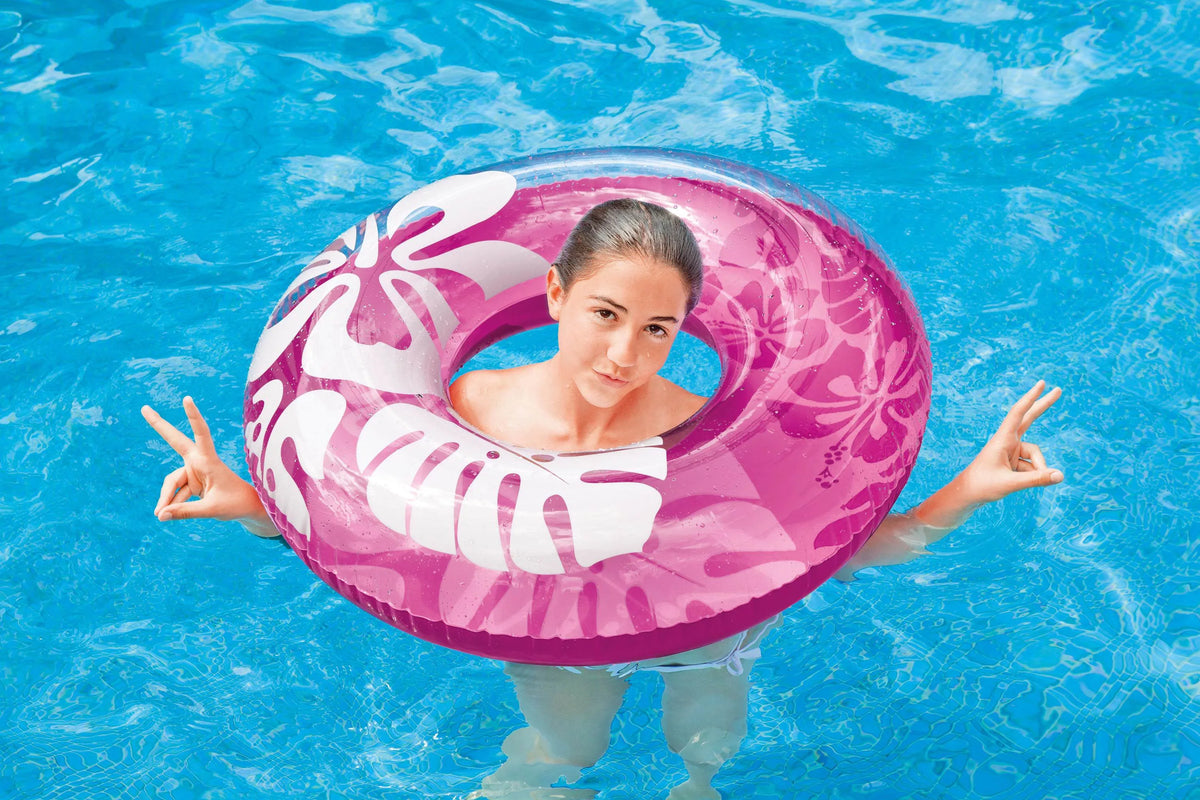 Tube Raft Colorful Transparent Pool Intex | Inflatable Pack) Swimming 59251EP (6