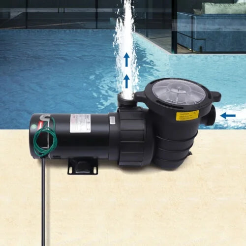 1.5HP Ground In/Above Pool Swimming Pump w/ 5547GPH Strainer Motor 41FT Filter