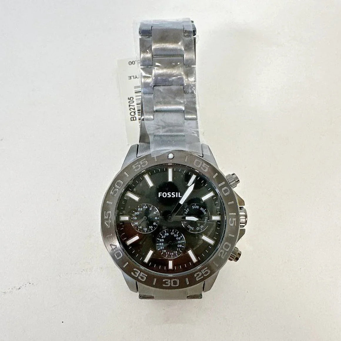 Bannon Stainless BQ2705 Smoke Multifunction Watch Fossil Steel