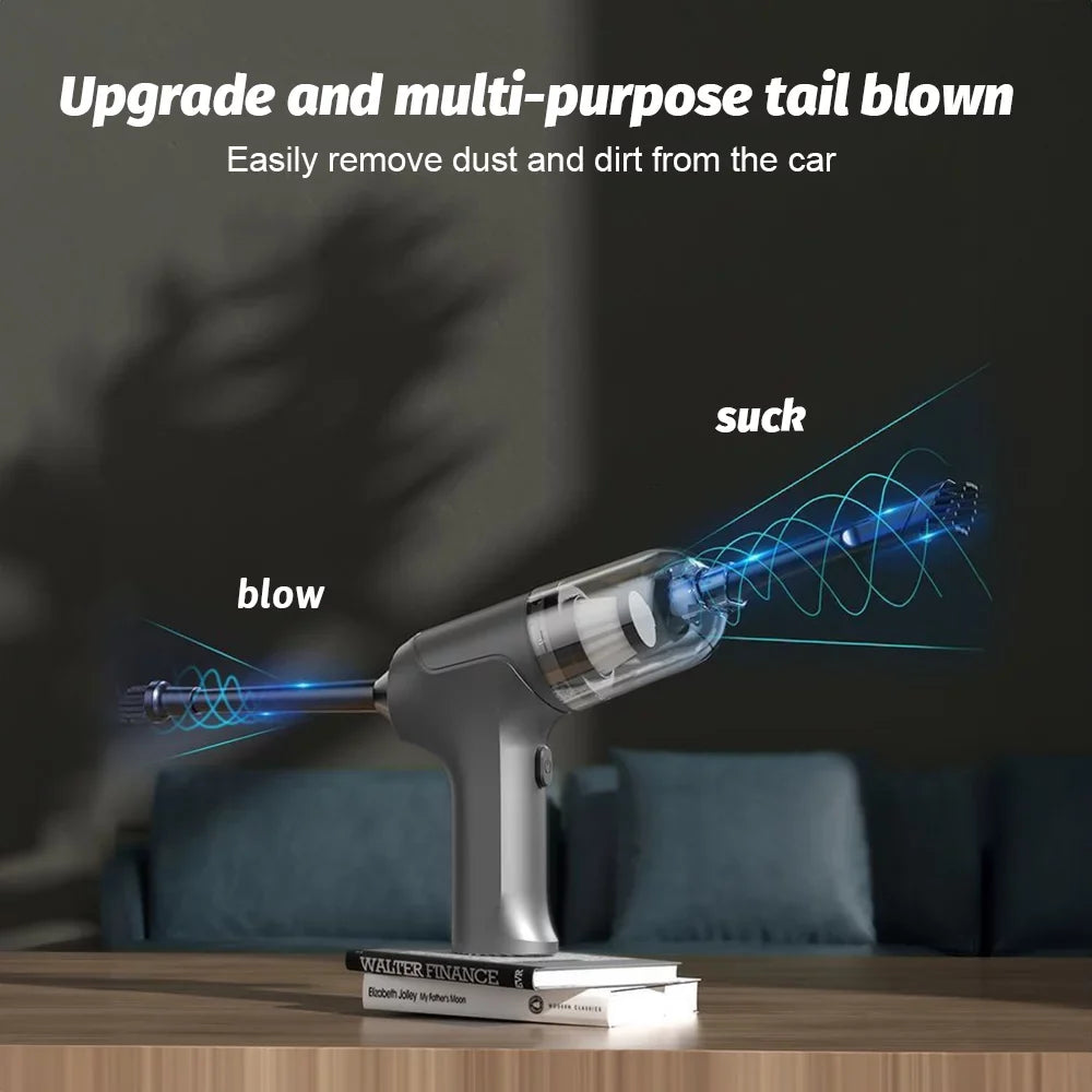 Handheld Vacuum, in Buster, Dust 1 20 Strong Cordless Runtime Suction, 3 Walmeck 13000Pa Mins Blower, Air