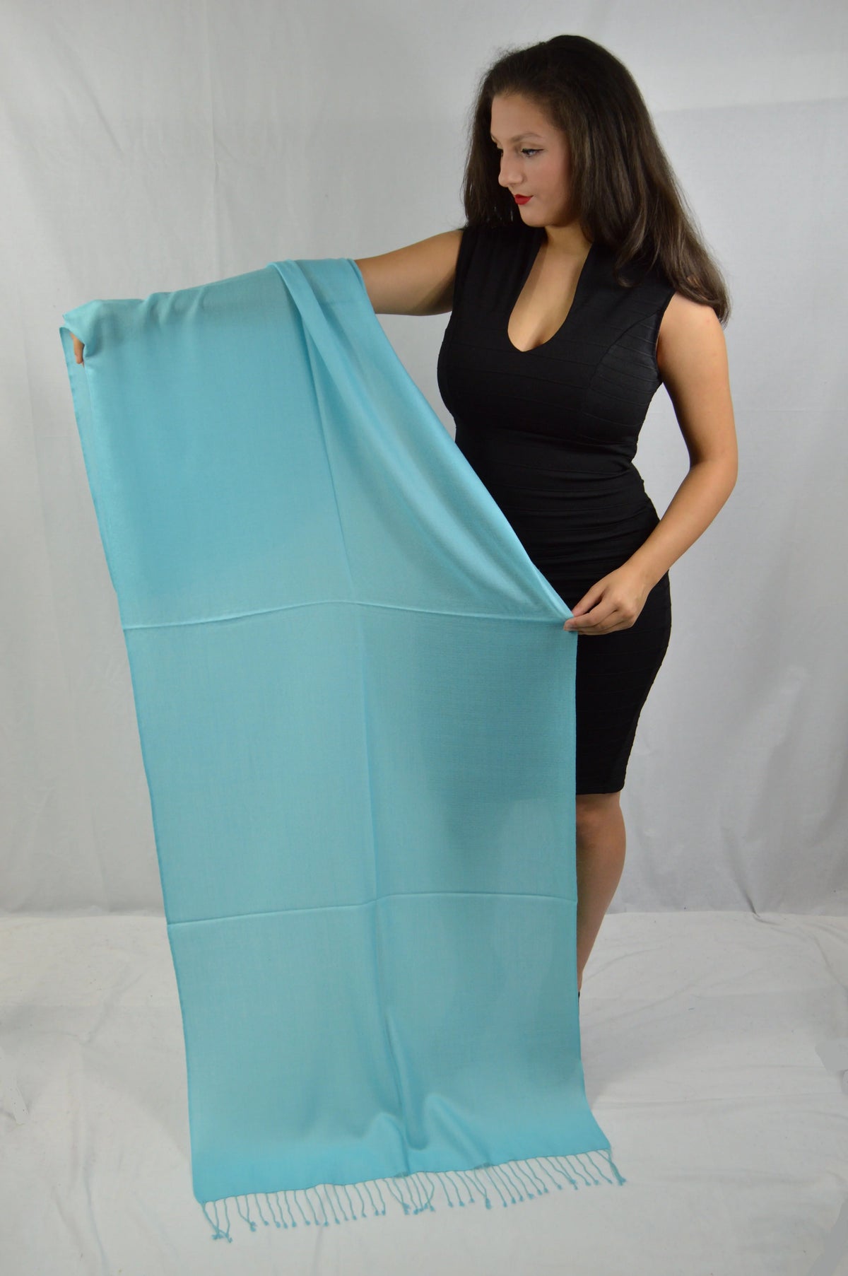 Fancy Regular (Tiffany Shawl/Evening Pashmina Shawl/Light Shawl/Scarf/Scarves Shawl/Moisture Shawl) Shawl/Pashmina Blue Shawl/Summer weight Shawl/Sheer