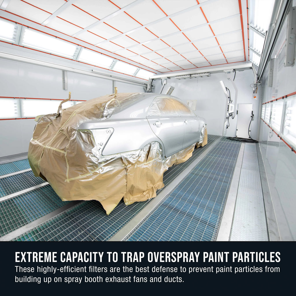Paint Elite Refinish Roll, Premium Arrestor Paint Filter Paint Captures Traps - Spray Gram Auto 18 Overspray - Heavy-Duty x 200' Particles 60" Booths Booth Fiberglass in Autobody Exhaust Master