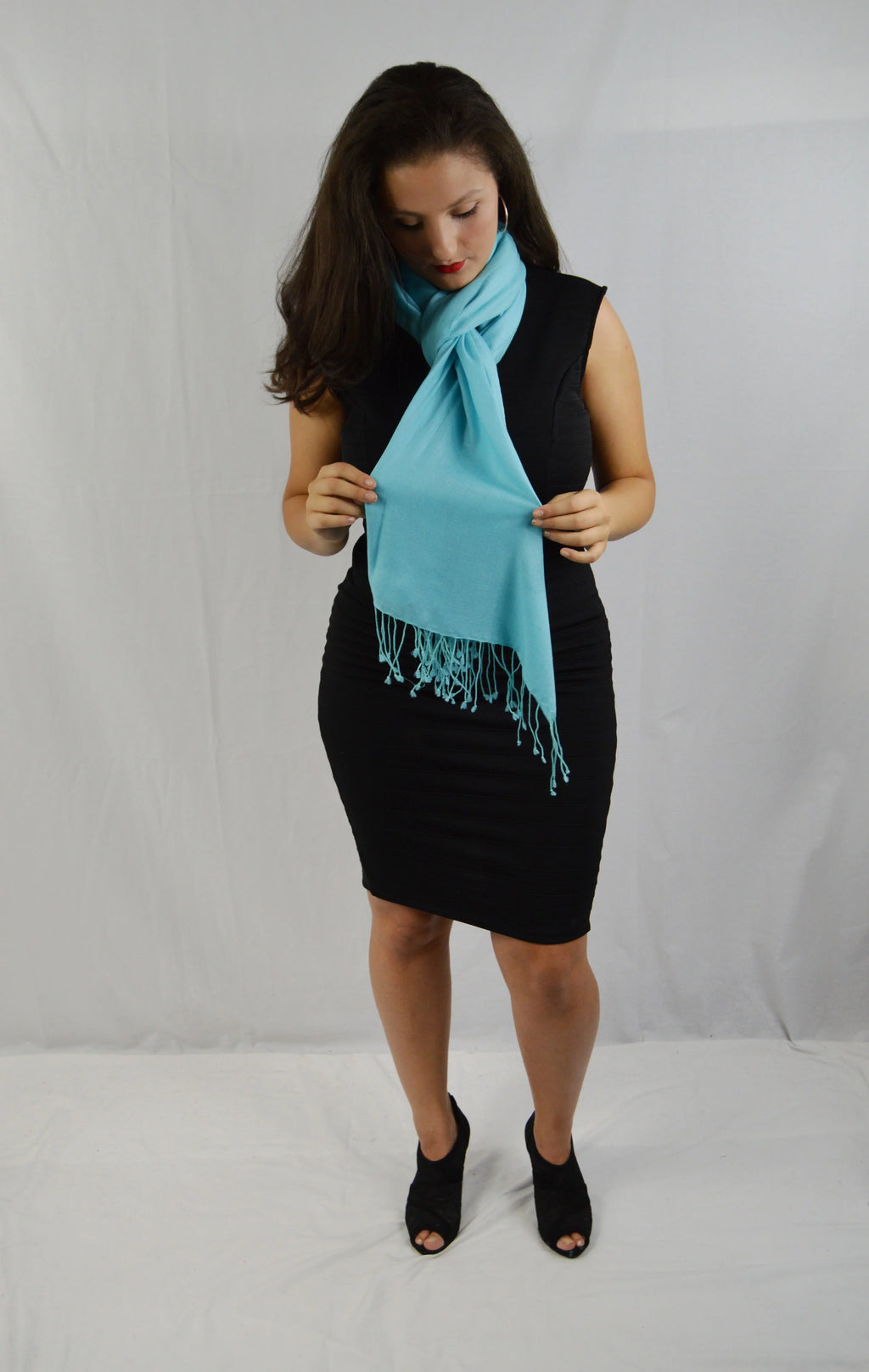 Fancy Regular (Tiffany Shawl/Evening Pashmina Shawl/Light Shawl/Scarf/Scarves Shawl/Moisture Shawl) Shawl/Pashmina Blue Shawl/Summer weight Shawl/Sheer