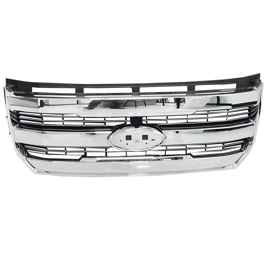 Front camera W/o Bumper Chrome F-150 For Grille FL348200PBS 15-17 Radiator