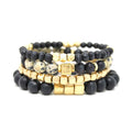 Dragon Stacking Bead Blue Bracelet Women, Teens Boutique for Box Jasper Gold Stretch Set Wooden Inc Stone