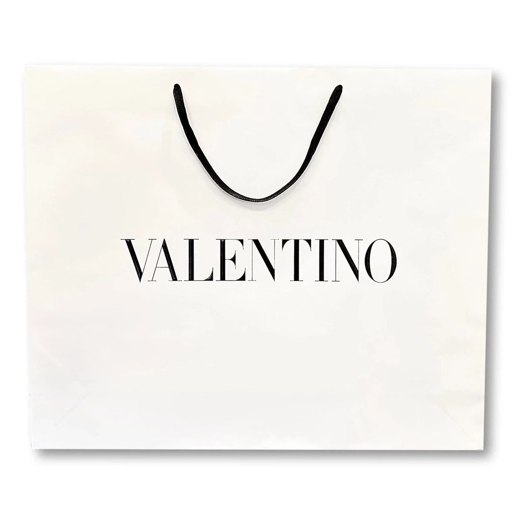 Designer Packaging Large Gift Paper White Logo Valentino Bag Shopping