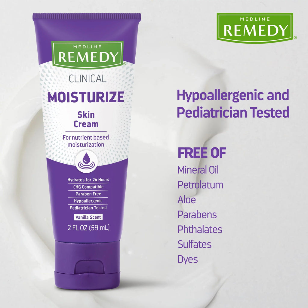Skin Medline 2 Body Vanilla Remedy Cream Clinical Cream, Scent, 24 Count, oz, fl and Face Moisturizing