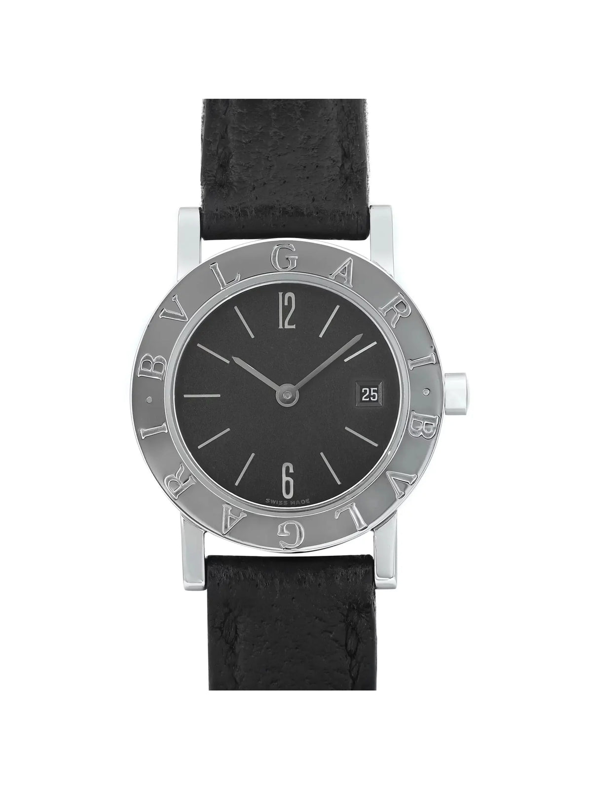 Ladies Bvlgari Watch 26mm Dial 26 Quartz Bvlgari Steel Black