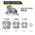 Dumbbell Bodybuilding Fitness for Weight Training Set Lifting 30KG Adjustable Bar Weights