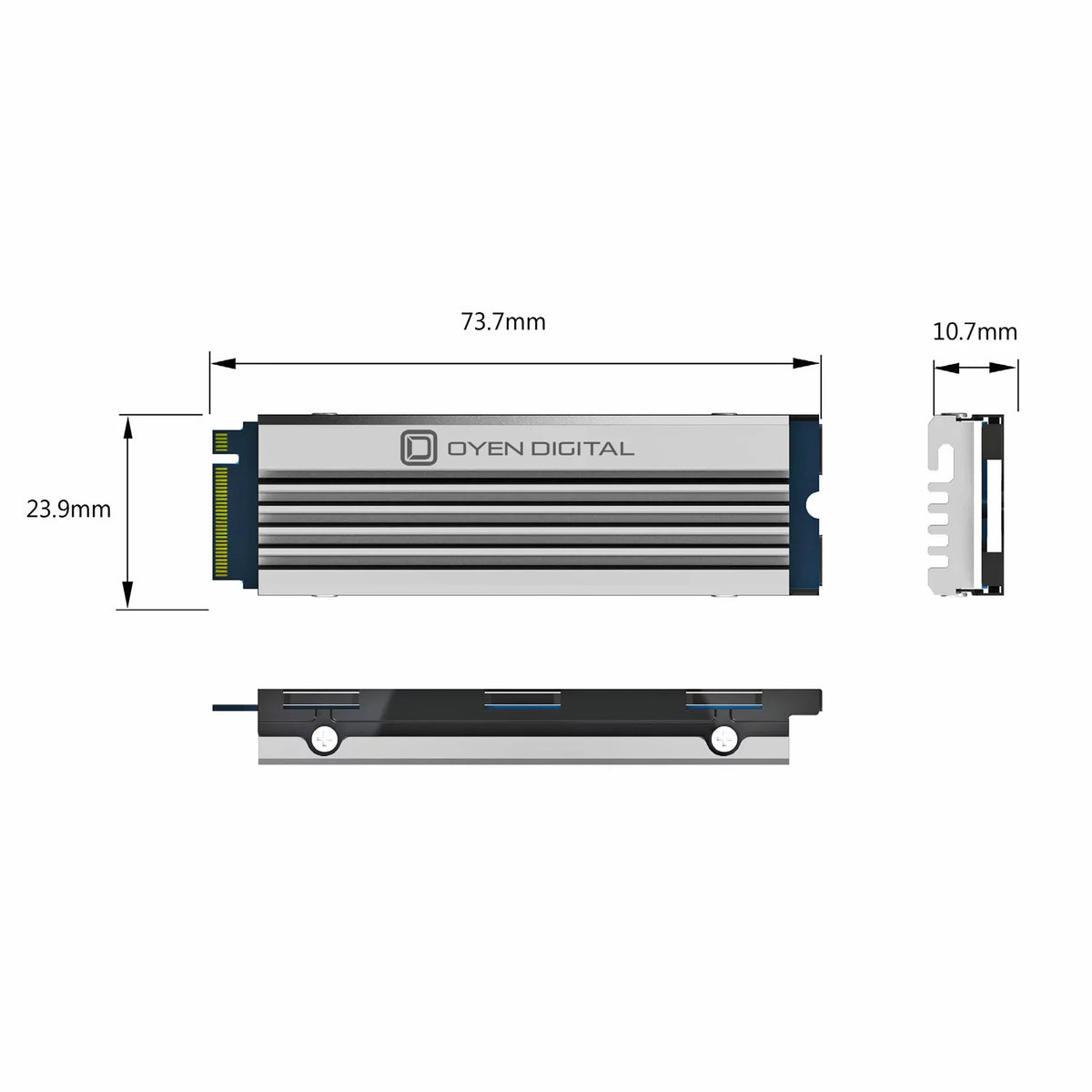 PS5 NVMe Fits with PCIe with Internal Heatsink, 8TB Slot Dash Sony M.2 Pro