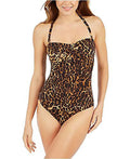 Printed, Strapless Ocelot Swimsuit, 0 Ralph One-Piece Underwire Lauren Leopard Size