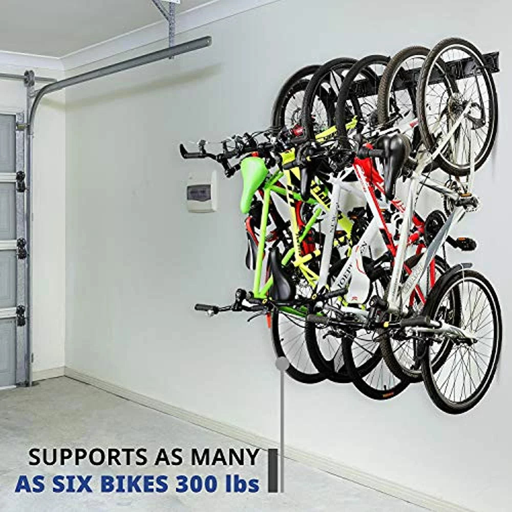 with Wall Garage Bike Rack Adjustable Storage Hanger RaxGo Mount Bicycle 6 Hooks