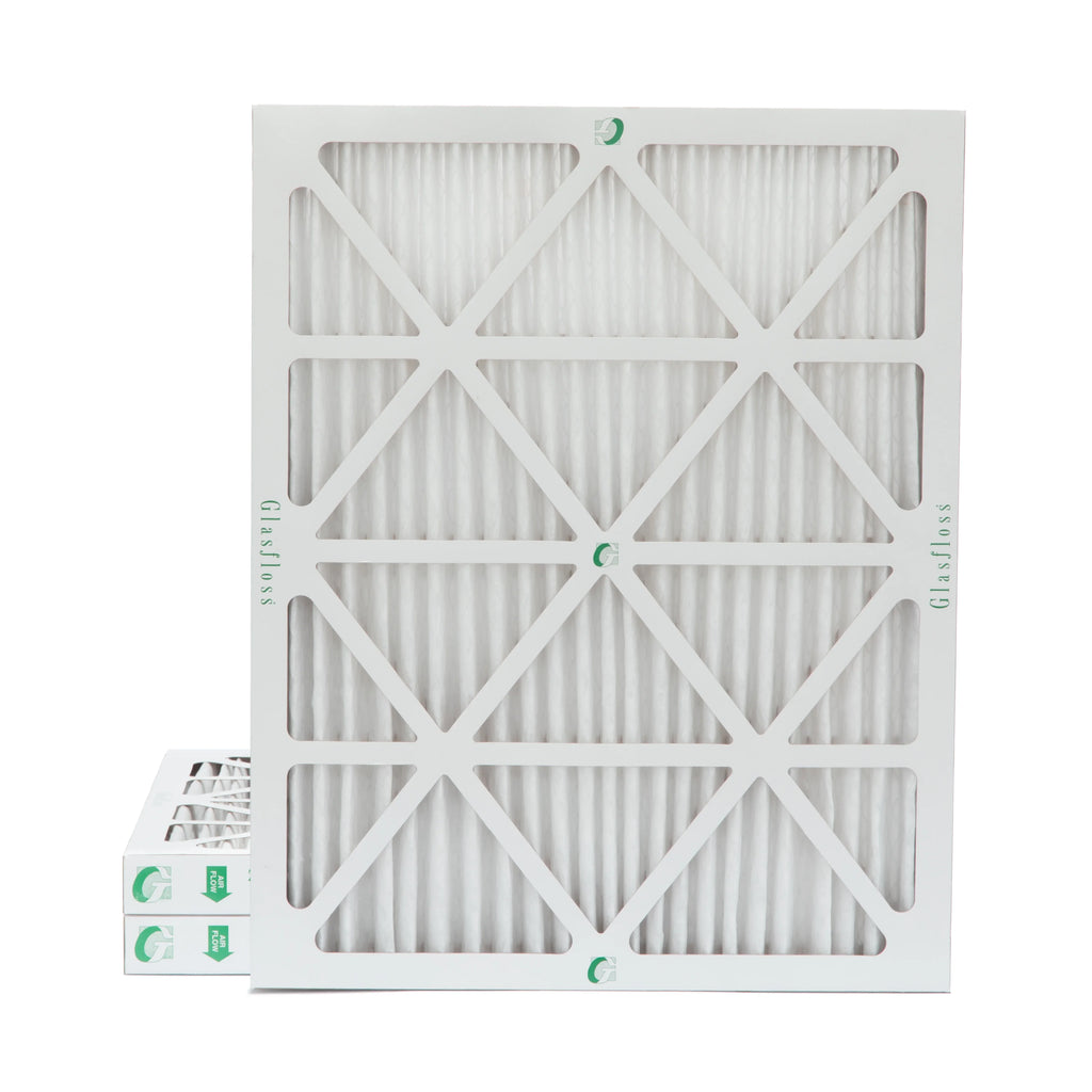 15-1/2 x Inch 2" of 3 19-1/2 Pack 10 Pleated Size: Actual Filters 1-3/4 by Air 16x20x2 Glasfloss. x