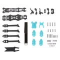 Fiber Racing Blue Quadcopter Buumin 225mm for Drone Drone Frame Carbon Frame Accessories Wheelbase Professional