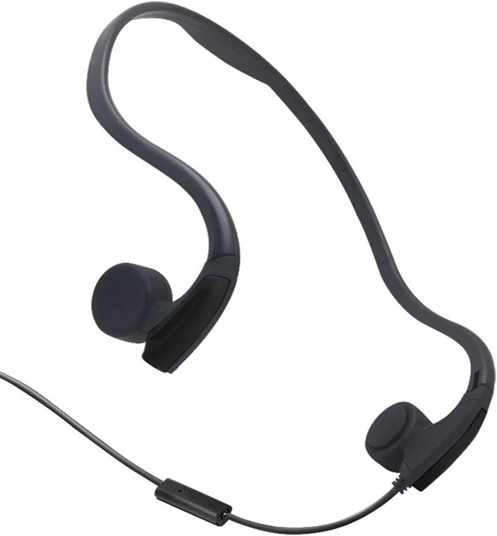 Noise Bone Headphones Cancelling Conduction with Connector 3.5mm Headphones Sweat Wired Defensive