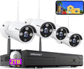 Indoor System Surveillance Channel Security 2TB , Vision, Audio than 8 1080P,Night 3MP Detection Outdoor Wireless WiFi System,Clearer Cameras 4Pcs Kits, Human with Camera with