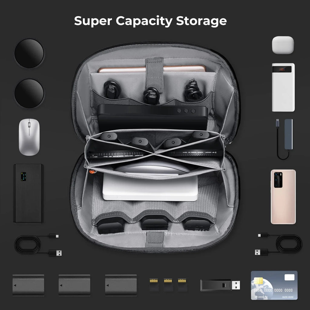for 4L Moistureproof Compartments Storage K&F KF13.130 Camera Lens Large Phone with Camera Digital Shockproof Bag Photography Capacity
