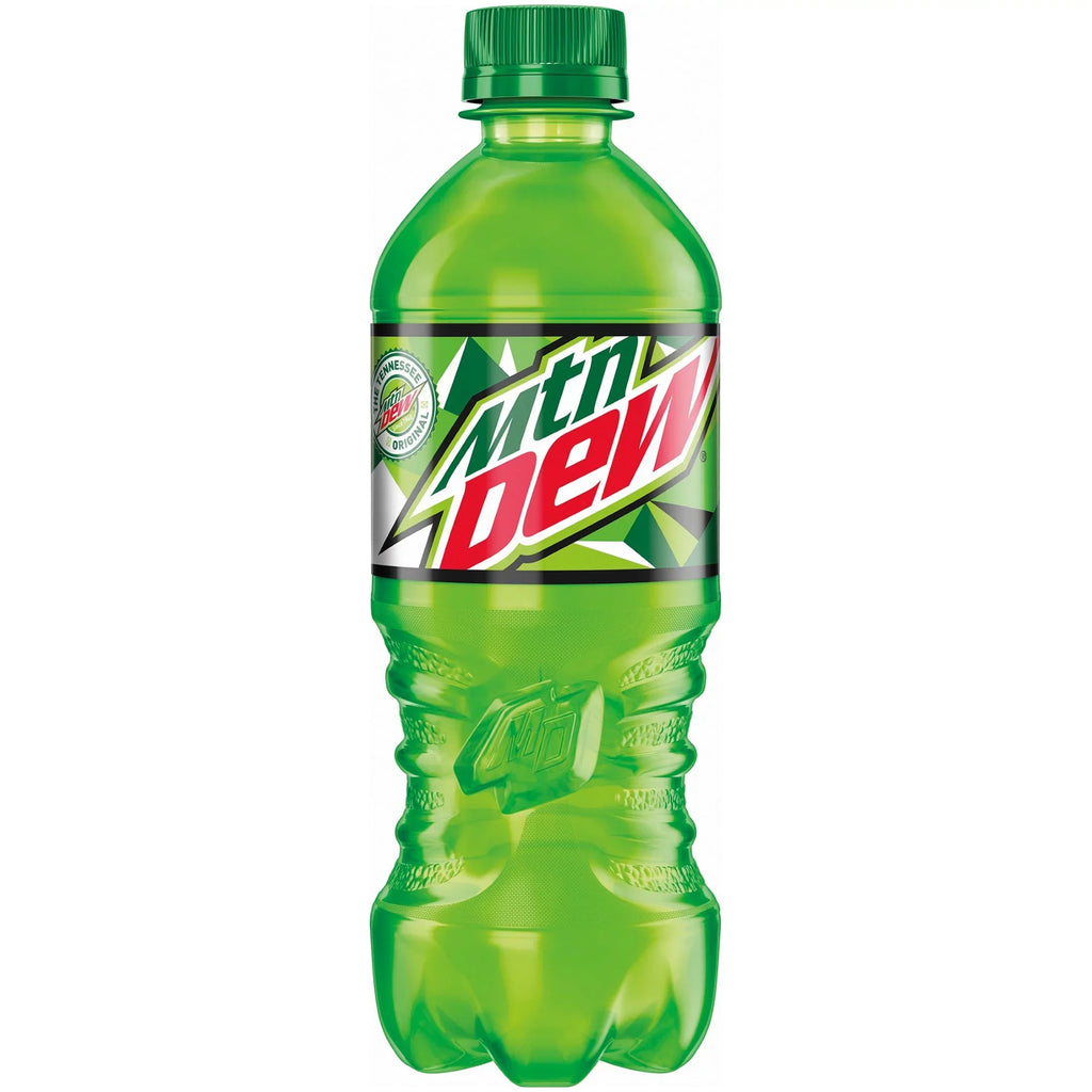 20oz of Dew Bottles, Quantity Mountain Pop 12 Soda