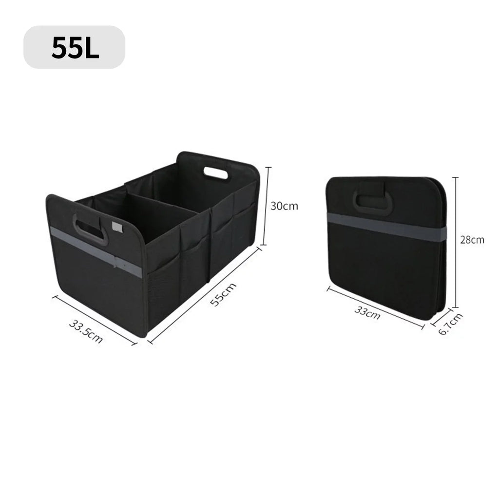 Automotive Box Organizer Trunk Organizer Trunk Folding Box 55L Oxford Storage Cargo Andoer Storage Cloth Car Car Car