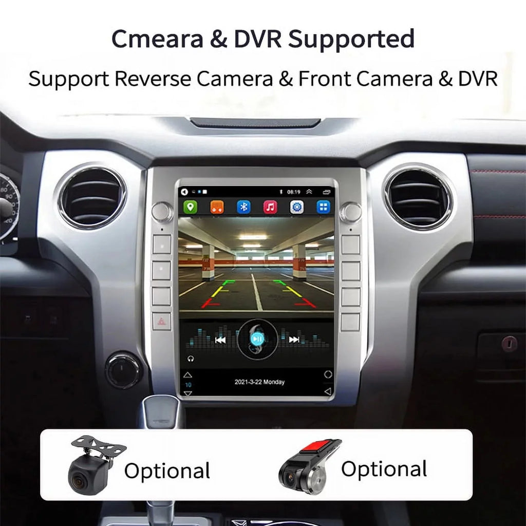Multimedia Android Car Carplay Tundra Head Unit Auto 2014-2020 Radio , Player For 12.1 Stereo Car 4GB+64GB Toyota Inch , Built-in Android