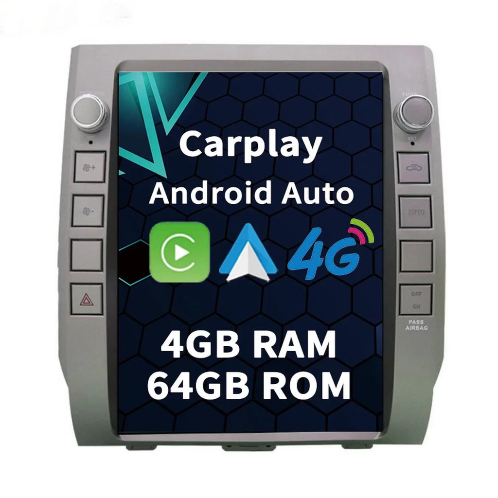 Multimedia Android Car Carplay Tundra Head Unit Auto 2014-2020 Radio , Player For 12.1 Stereo Car 4GB+64GB Toyota Inch , Built-in Android