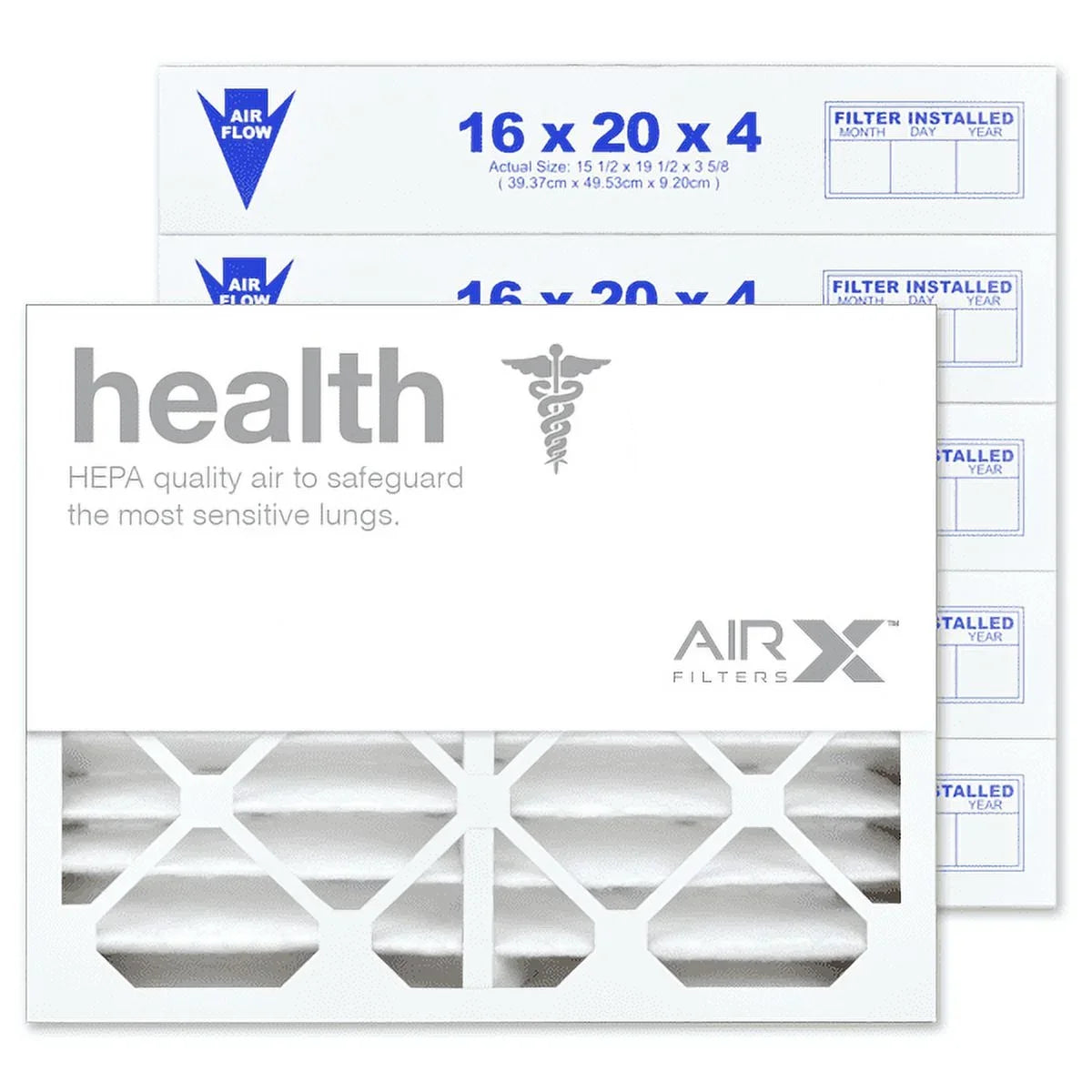 Rodgers FR1000M-108 FR1000M-111, AIRx Health Made for 6-Pack, 16x20x4 Filter Replacement Furnace in the Filters White 13 Air