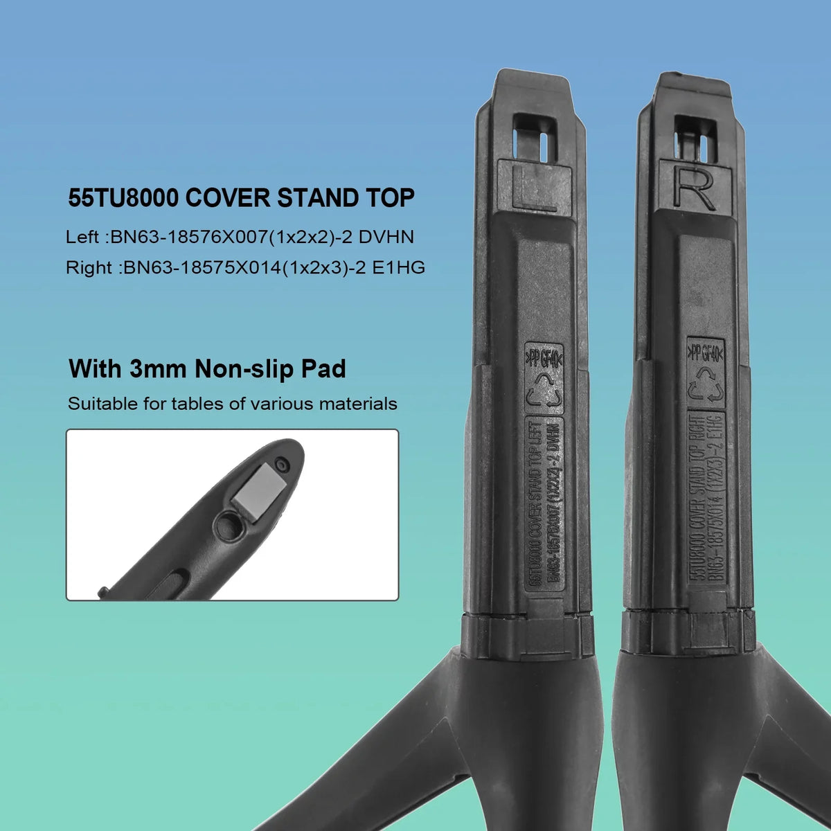 Legs for BE50T UN50TU7000FXZA UN50TU700DFXZA Stand Replacement Samsung UN55TU7000FXZA Base BE55T