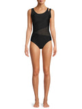 Swimsuit Malandrino One-Piece Asymmetrical Mesh Catherine Women's