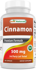 Naturals 3 Cinnamon 250 Capsules 500 Best mg Pack