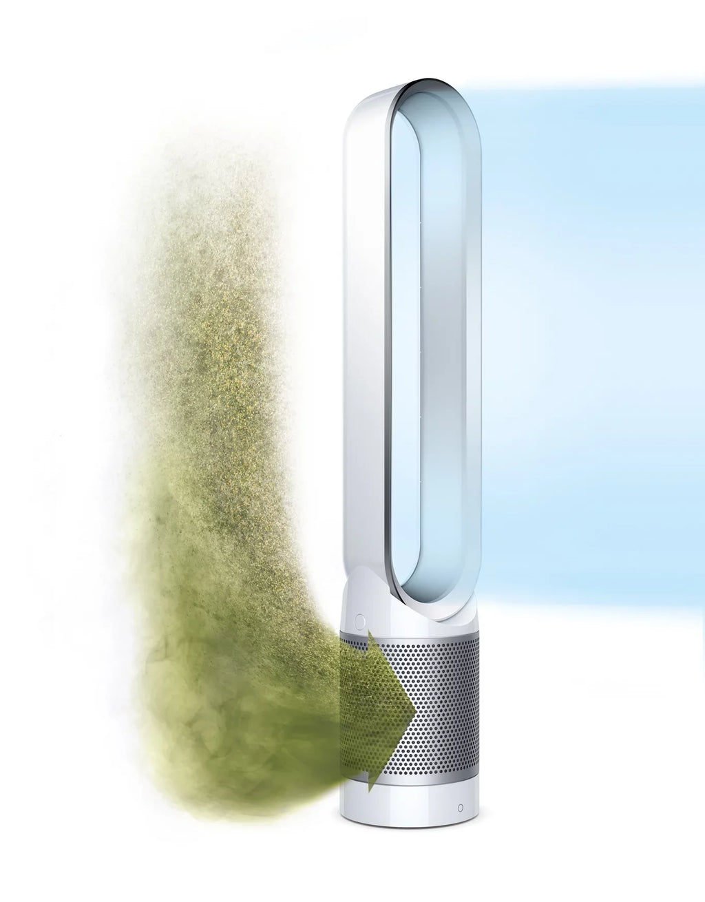 Connected Refurbished Dyson Fan | Tower TP02 WiFi Cool Pure White/Silver | Purifier Air Link