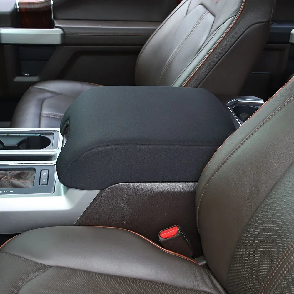 Shield Center Accessories Armrest + Black Box Teledu Soft Pad Console F150