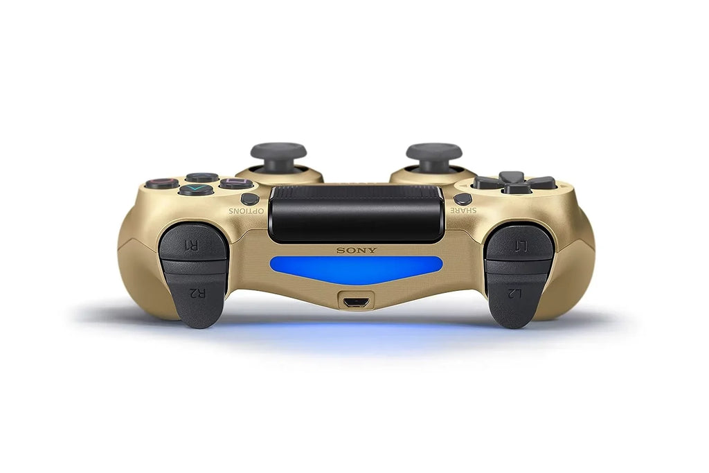 Pre-Owned (Refurbished: Earbuds Dual For Bundle Shock Gold + New) Wired Console Controller Like Gaming PS4 Sony
