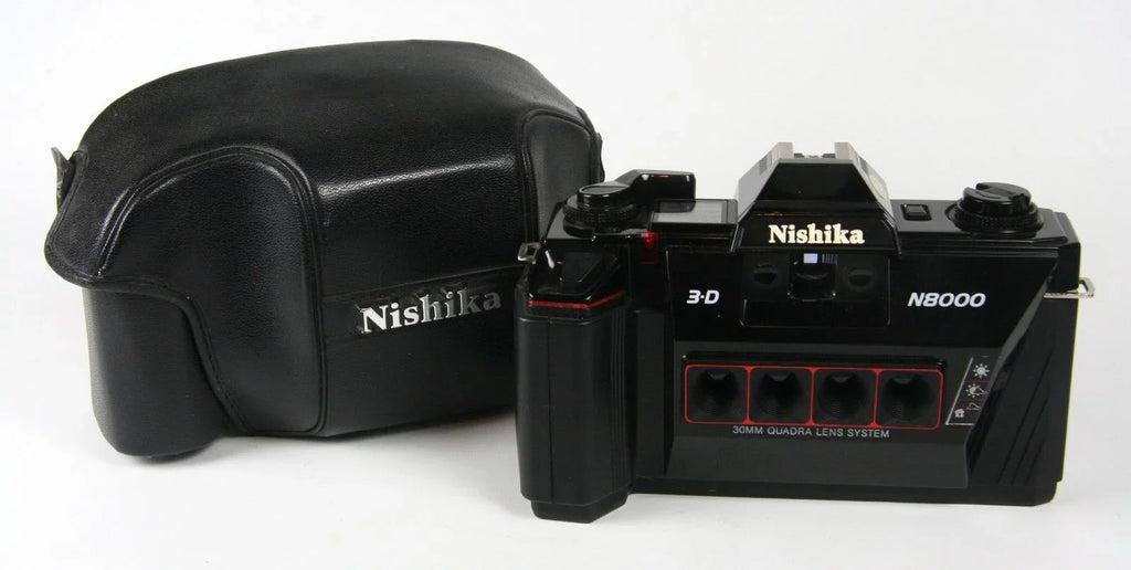 N8000 Original gif Nishika Stereo 3D Case Animated Camera w/ tested/functioning - - -